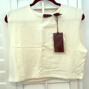 Fenty Puma by RHIANNA cropped top raw edge sleeve